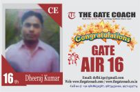 GATE 2016 Topper AIR 16